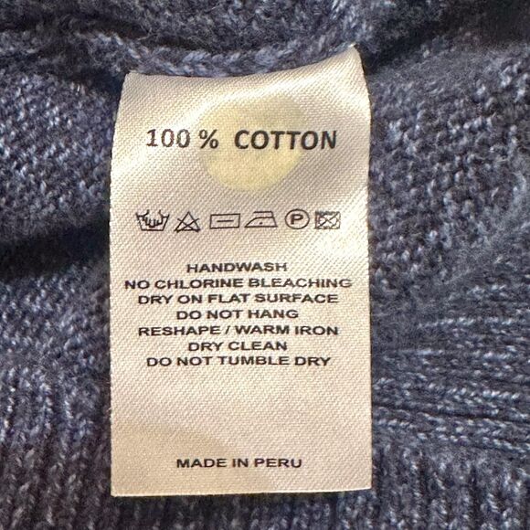 Allen Edmonds Cardigan Men Size Large Navy Blue Button-Up Long Sleeve Knit - Picture 7 of 11